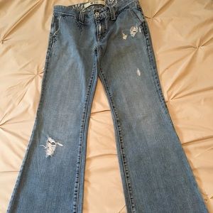 Gap Distressed Flare Jeans Sz 4R